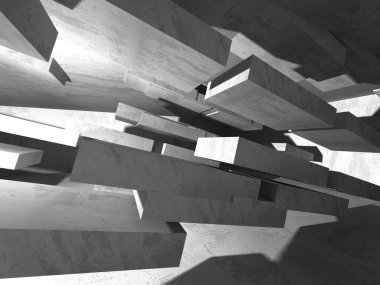 Soyut geometrik mimari arka plan beton doku ile