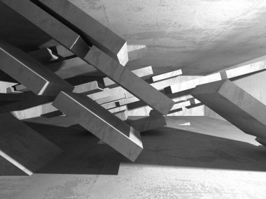 Soyut geometrik mimari arka plan beton doku ile