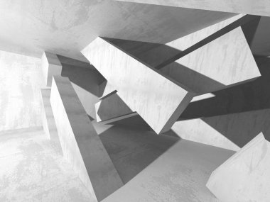 Soyut geometrik mimari arka plan beton doku ile
