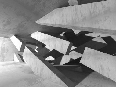 Soyut geometrik mimari arka plan beton doku ile