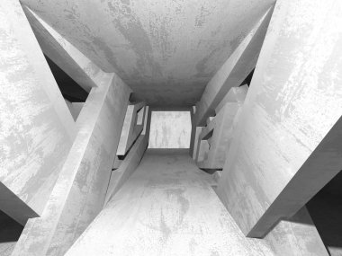 Soyut geometrik mimari arka plan beton doku ile