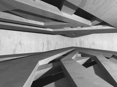 Soyut geometrik mimari arka plan beton doku ile