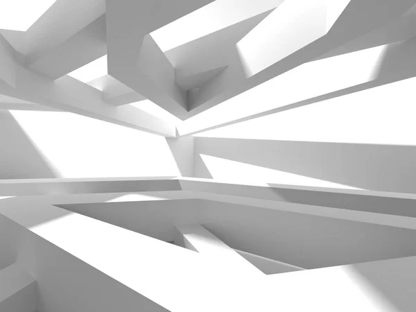 Abstract Geometric Architectural Background White Shadows — Stock Photo, Image