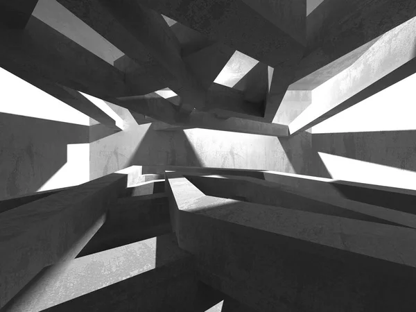 Abstracte Geometrische Bouwkundige Achtergrond Met Concrete Textuur — Stockfoto