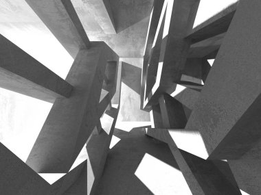 Soyut geometrik mimari arka plan beton doku ile