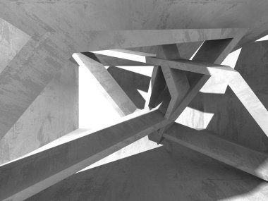 Soyut geometrik mimari arka plan beton doku ile