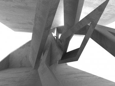 Soyut geometrik mimari arka plan beton doku ile