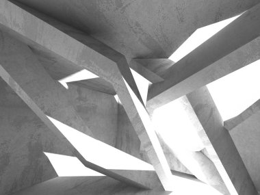 Soyut geometrik mimari arka plan beton doku ile