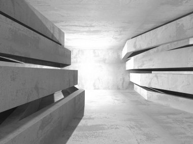 Soyut geometrik mimari arka plan beton doku ile