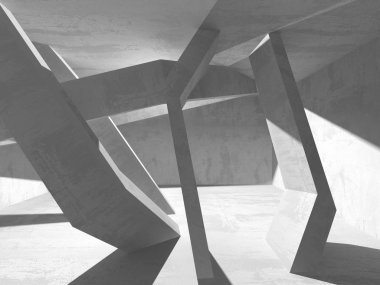 Soyut geometrik mimari arka plan beton doku ile