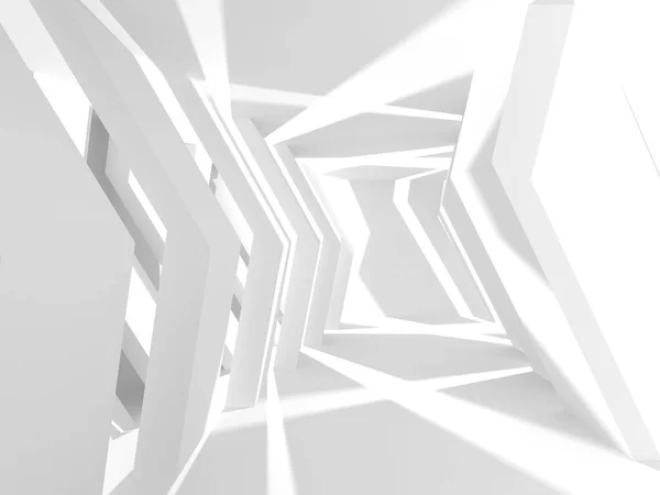 Geometryczne Architektonicznych Tło Kolorze Białym Cieni — Zdjęcie stockowe