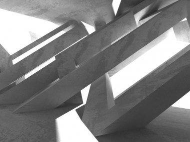 Soyut geometrik mimari arka plan beton doku ile