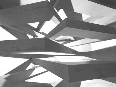 Soyut geometrik mimari arka plan beton doku ile