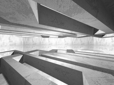 Soyut geometrik mimari arka plan beton doku ile