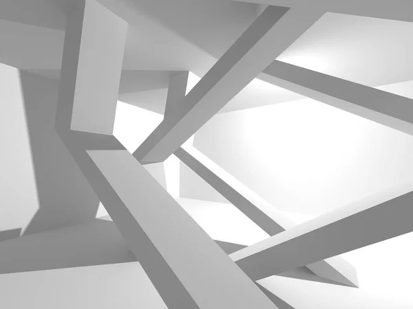 Abstract Geometric Architectural Background White Shadows — Stock Photo, Image