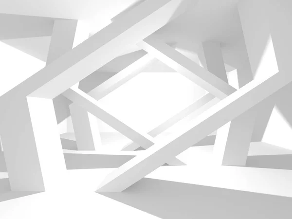 Abstrakte Geometrische Architektonische Hintergrund Weiß Mit Schatten — Stockfoto