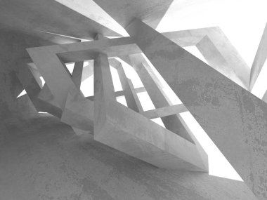 Soyut geometrik mimari arka plan beton doku ile