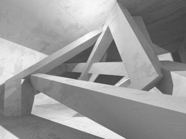 Soyut geometrik mimari arka plan beton doku ile