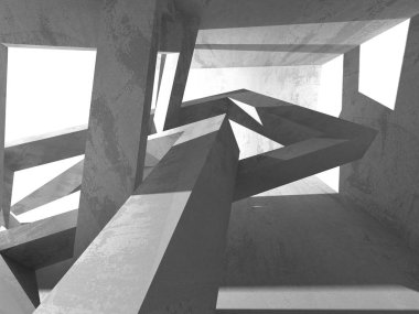 Soyut geometrik mimari arka plan beton doku ile