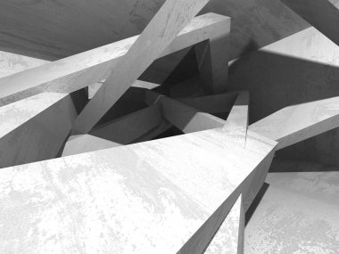 Soyut geometrik mimari arka plan beton doku ile