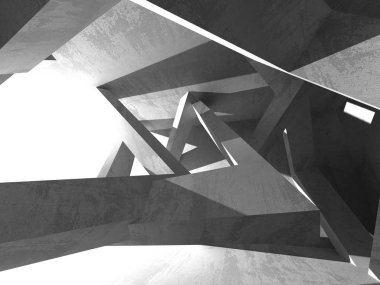 Soyut geometrik mimari arka plan beton doku ile