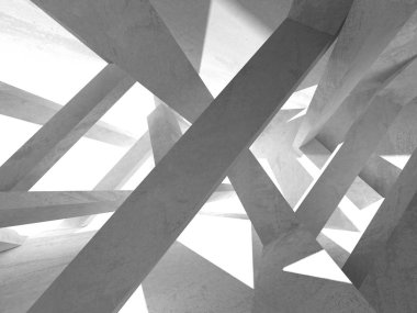 Soyut geometrik mimari arka plan beton doku ile