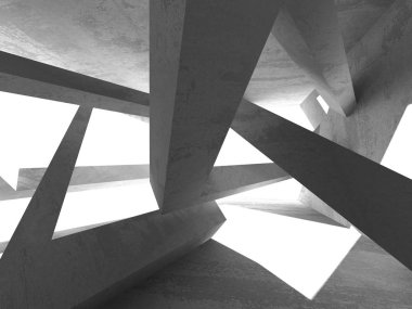 Soyut geometrik mimari arka plan beton doku ile
