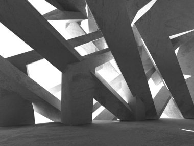 Soyut geometrik mimari arka plan beton doku ile
