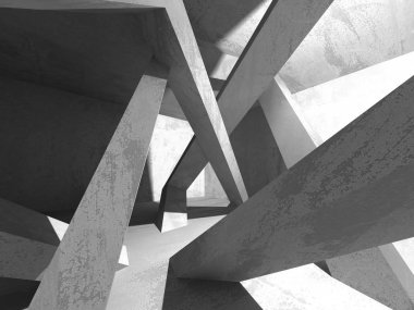 Soyut geometrik mimari arka plan beton doku ile