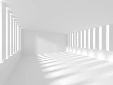 Soyut geometrik mimari arka planda beyaz gölgeler ile