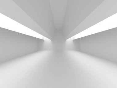 Soyut geometrik mimari arka planda beyaz gölgeler ile