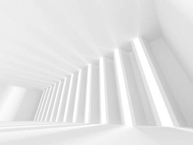 Soyut geometrik mimari arka planda beyaz gölgeler ile