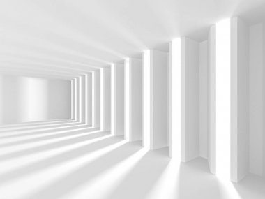 Soyut geometrik mimari arka planda beyaz gölgeler ile