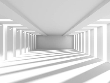 Soyut geometrik mimari arka planda beyaz gölgeler ile