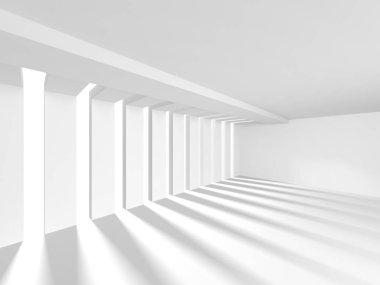 Soyut geometrik mimari arka planda beyaz gölgeler ile