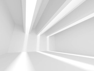 Soyut geometrik mimari arka planda beyaz gölgeler ile