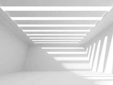 Soyut geometrik mimari arka planda beyaz gölgeler ile