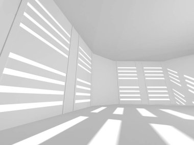 Soyut geometrik mimari arka planda beyaz gölgeler ile