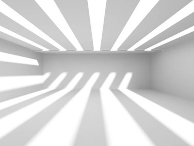 Soyut geometrik mimari arka planda beyaz gölgeler ile