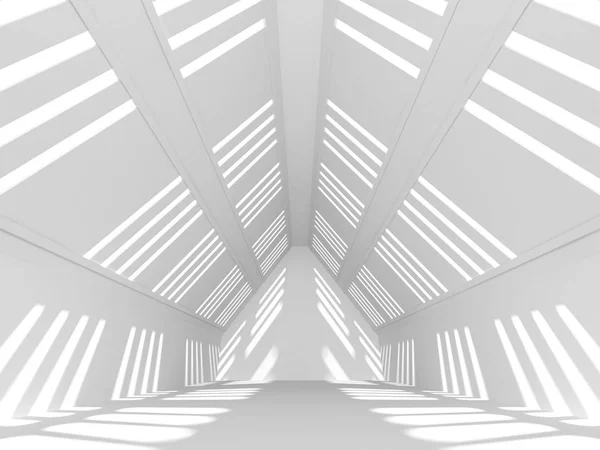 Absztrakt Geometriai Építészeti Háttér Fehér Árnyékok — Stock Fotó