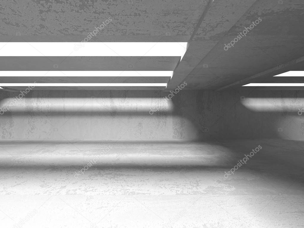 Abstract geometric architectural background with concrete texture