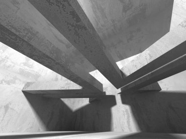 Soyut geometrik mimari arka plan beton doku ile