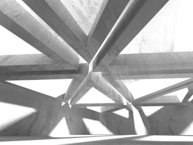 Soyut geometrik mimari arka plan beton doku ile