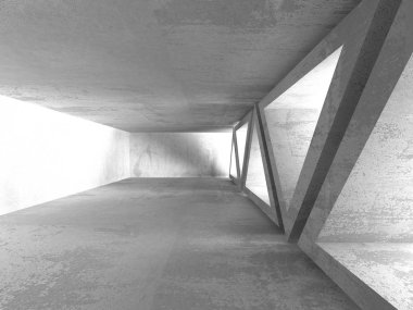 Soyut geometrik mimari arka plan beton doku ile