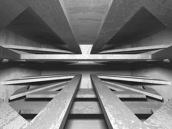 コンクリートのテクスチャと抽象的な幾何学的な建築の背景 — ストック写真
