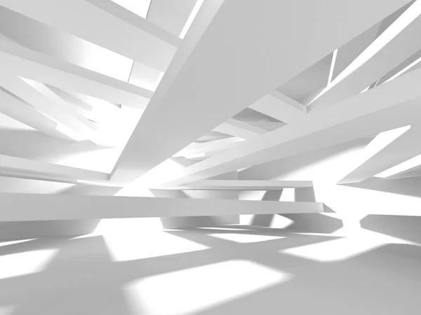 Abstract Geometric Architectural Background White Shadows — Stock Photo, Image