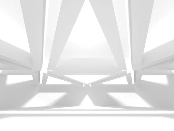 Абстрактний Геометричний Архітектурний Фон Білому Тінями — стокове фото