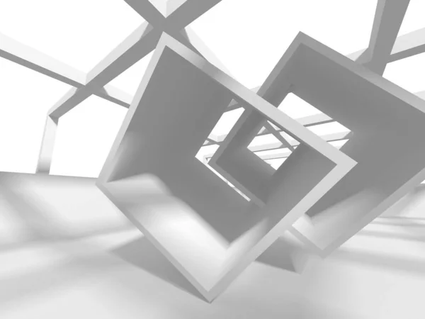 Futurystyczna architektura biały wzór tła — Zdjęcie stockowe