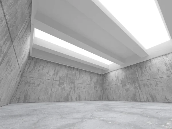 Tumma betoni tyhjä huone. Moderni arkkitehtuuri suunnittelu — kuvapankkivalokuva