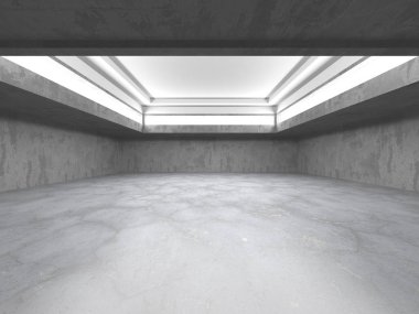 Fütüristik beyaz mimari tasarım arka plan